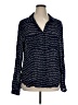 Bella Dahl 100% Rayon Polka Dots Blue Long Sleeve Blouse Size XL - photo 1