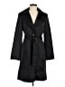 Bebe 100% Polyester Solid Black Trenchcoat Size M - photo 1