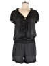 Arden B. 100% Polyester Solid Black Romper Size M - photo 1