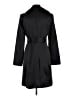 Bebe 100% Polyester Solid Black Trenchcoat Size M - photo 2