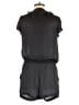 Arden B. 100% Polyester Solid Black Romper Size M - photo 2