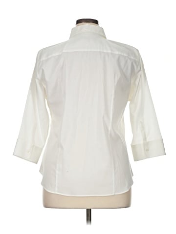 KIRKLAND Signature 3/4 Sleeve Button-Down Shirt (view 2)