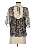 Ann Taylor LOFT 100% Polyester Gray 3/4 Sleeve Blouse Size XS - photo 2
