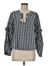Splendid Blue Long Sleeve Blouse Size M - photo 1