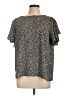Vince Camuto 100% Polyester Black Short Sleeve Blouse Size L - photo 1