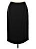 Talbots 100% Silk Solid Black Silk Skirt Size 10 - photo 1
