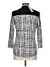 Diana Belle Houndstooth Silver 3/4 Sleeve Blouse Size M - photo 2
