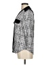 Diana Belle Houndstooth Silver 3/4 Sleeve Blouse Size M - photo 5