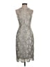 BHLDN Metallic Silver Cocktail Dress Size 4 - photo 1