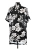 Kathie Lee 100% Polyester Floral Black Short Sleeve Blouse Size M - photo 2