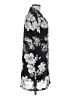 Kathie Lee 100% Polyester Floral Black Short Sleeve Blouse Size M - photo 4