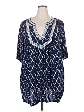 Woman Within Short Sleeve Blouse