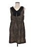 Angie 100% Polyester Animal Print Brown Tan Casual Dress Size M - photo 1