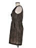 Angie 100% Polyester Animal Print Brown Tan Casual Dress Size M - photo 5