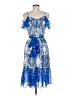 Eliza J 100% Polyester Paisley Blue Cocktail Dress Size 6 - photo 2