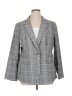 Ann Taylor LOFT Plaid Gray Blazer Size 16 - photo 1