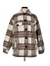 Zara Plaid Brown Coat Size M - photo 1