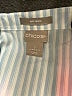 Chico's Stripes Blue 3/4 Sleeve Button-Down Shirt Size Lg (2) - photo 7