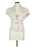BCBGMAXAZRIA Ivory Short Sleeve Blouse Size M - photo 1