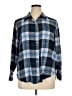Gap Plaid Blue Long Sleeve Button-Down Shirt Size XL - photo 1
