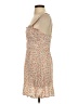 Row A 100% Polyester Floral Tan Casual Dress Size S - photo 5
