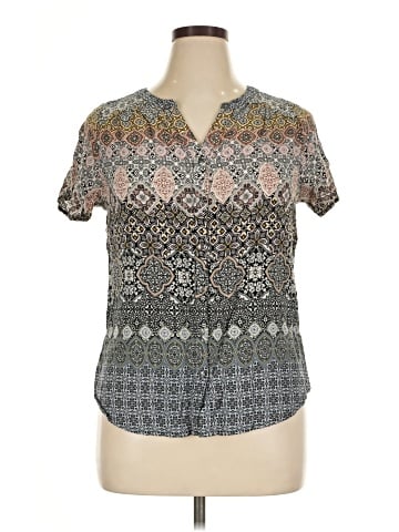 Cj Banks Short Sleeve Blouse (view 1)