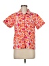 SZ Blockprints Print Orange Short Sleeve Blouse Size M - photo 1