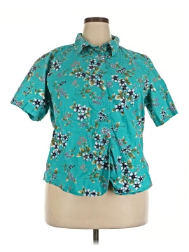Basic Editions Short Sleeve Blouse