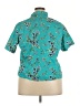Basic Editions 100% Cotton Teal Short Sleeve Blouse Size 22 - photo 2