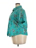 Basic Editions 100% Cotton Teal Short Sleeve Blouse Size 22 - photo 5