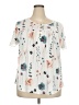 Unbranded Ivory Short Sleeve Blouse Size 2XL - photo 1