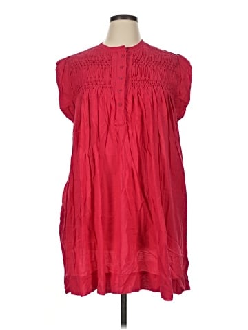 Madewell Embroidered Pleated Mini Dress (view 1)