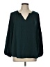 Old Navy 100% Polyester Teal Long Sleeve Blouse Size L - photo 1