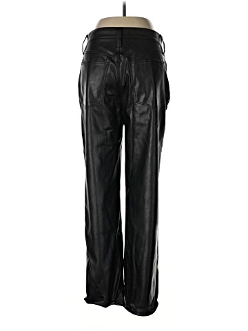 Madewell The Perfect Vintage Straight Jean: Faux Leather Edition (view 2)
