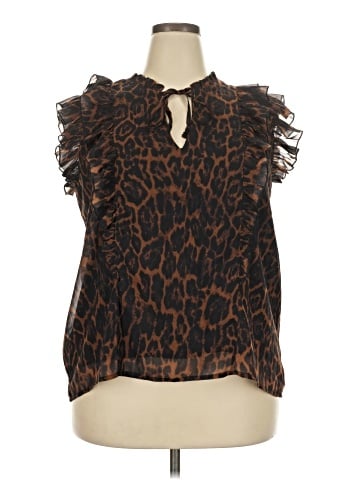 Aqua Sleeveless Blouse (view 1)