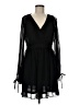 Double Zero 100% Polyester Solid Black Cocktail Dress Size M - photo 1