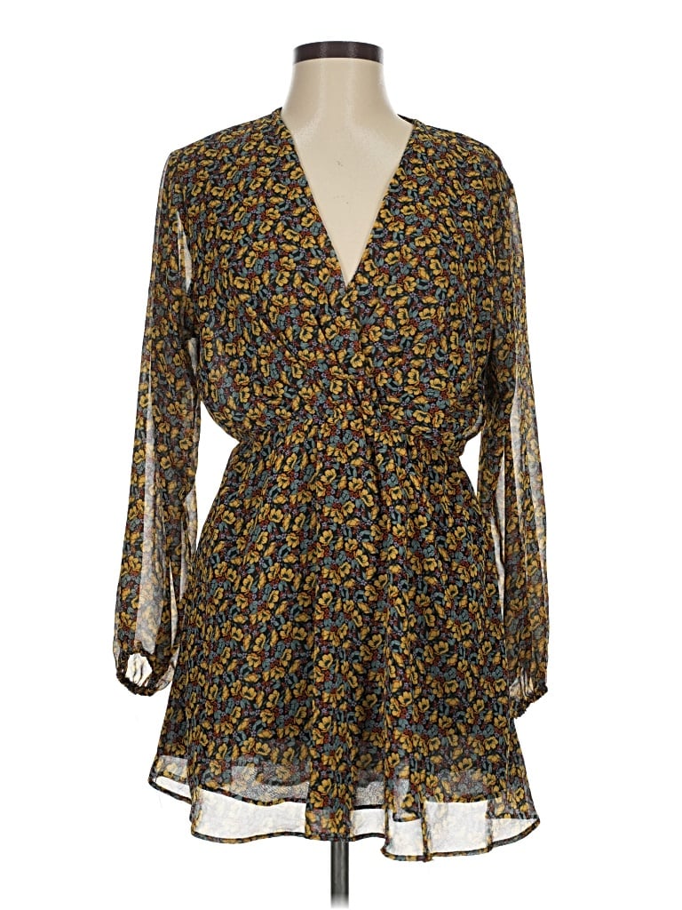 Pre-owned Zara Casual Dress In Yellow