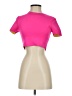 Zara 100% Polyester Pink Short Sleeve Top Size S - photo 1