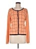Finity Checkered-gingham Orange Cardigan Size M (estimated) - photo 1