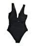 Cupshe Solid Black One Piece Swimsuit Size S - photo 2