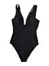 Cupshe Solid Black One Piece Swimsuit Size S - photo 1