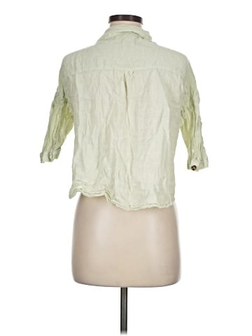 Zara 3/4 Sleeve Button-Down Shirt (view 2)