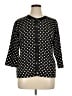 JM Collection Polka Dots Black Cardigan Size XL - photo 1
