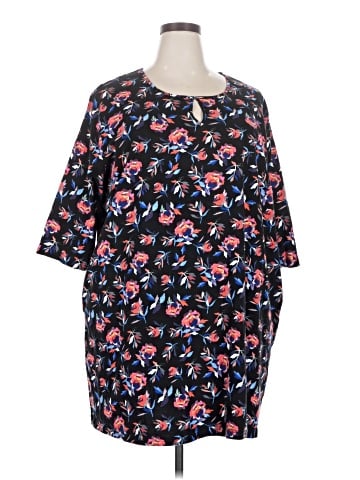 Ulla Popken 3/4 Sleeve Blouse (view 1)