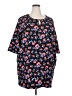 Ulla Popken 100% Baumwolle Black 3/4 Sleeve Blouse Size 28 - 30 - photo 1