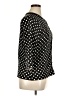 JM Collection Polka Dots Black Cardigan Size XL - photo 4