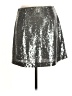 Gap 100% Polyester Metallic Silver Formal Skirt Size 8 - photo 2