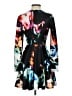 Bebe 100% Polyester Print Black Casual Dress Size XS - photo 2