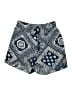 Shein Curve 100% Polyester Paisley Blue Shorts Size 20 Plus (4) - photo 1