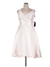 Alfred Sung 100% Polyester White Pink Cocktail Dress Size 18 - photo 1